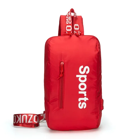 Bolsas de Carregamento Peito para Viagem Bolsa do Mensageiro Ozuko Moda Crossbody Pacote Curta Repelente Água Sling Ombro Bolsas 9110 Usb