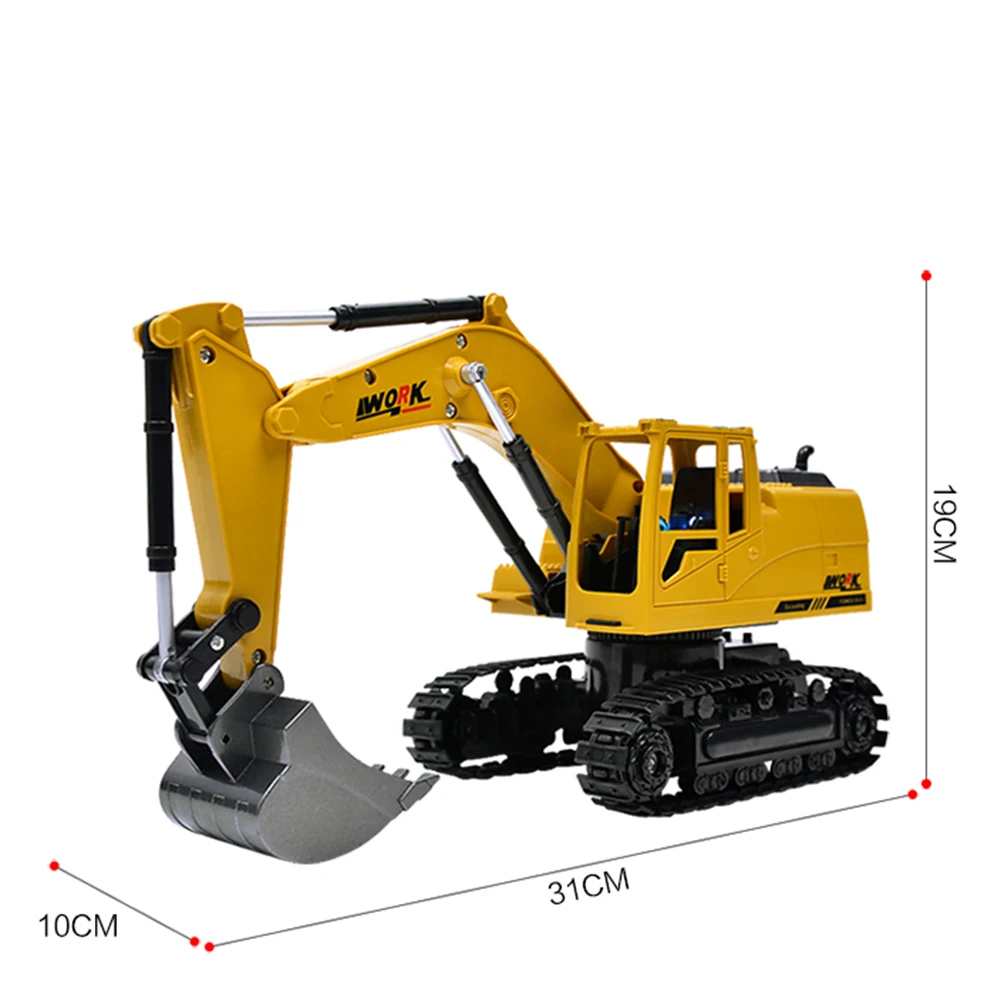 Беспроводной пульт дистанционного управления инженерный 5CH 4 Shovelloader RC колесный функциональный экскаватор RC экскаватор и светильник Модель электронной игрушки