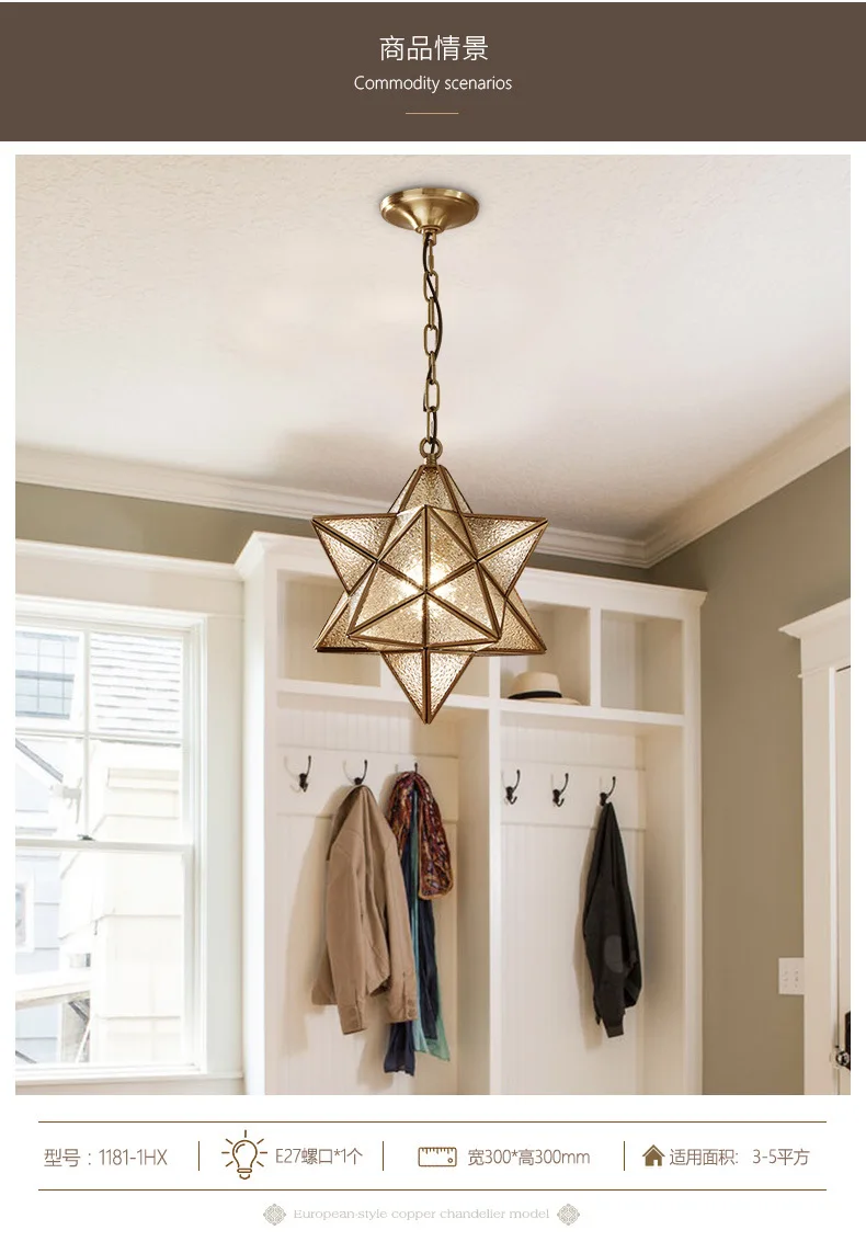 DX Creative Star Led Pendant Lights (2)