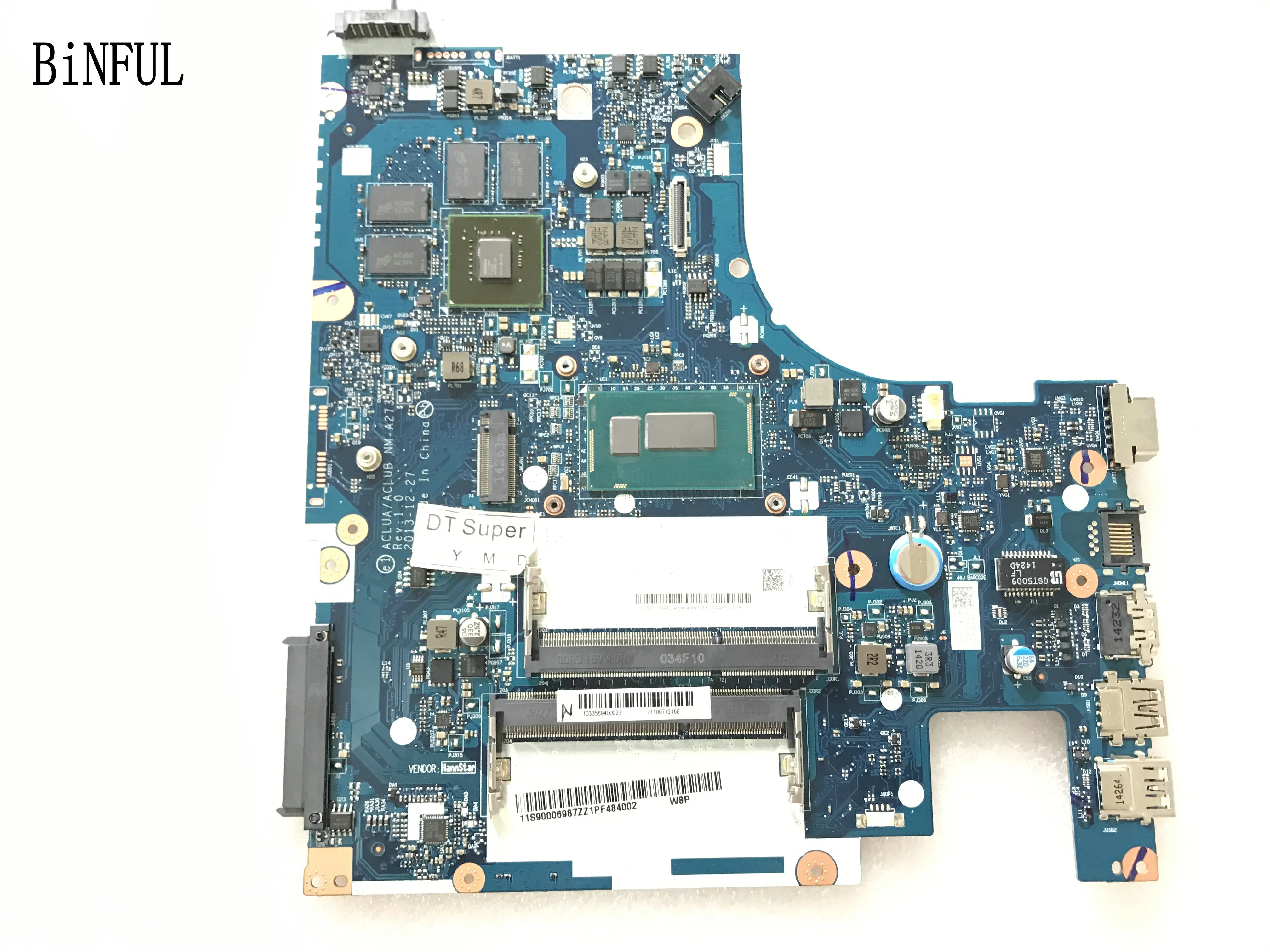 

TESTED ALREADY ACLUA / ACLUB NM-A273 LAPTOP MOTHERBOARD FOR LENOVO Z50-70 MAINBOARD CPU I5 GPU 820M /840M 2GB