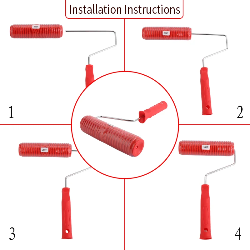 Decorative Paint Roller Pattern Embossing Texture Painting Tools for Wall Bedroom Rubber Airless Pintura Machine Household Brush roller cover