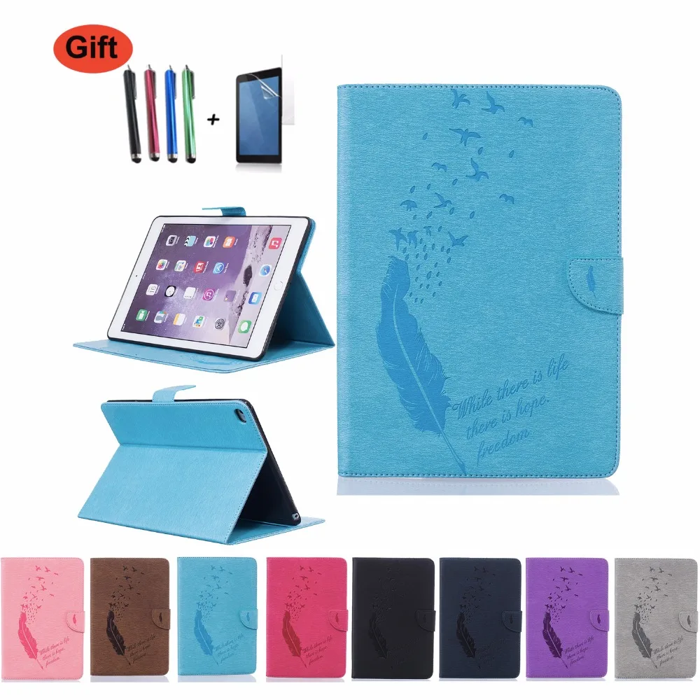 GOOYIYO Case For Apple iPad Air 2 Embossing PU Leather Cover Book Stand