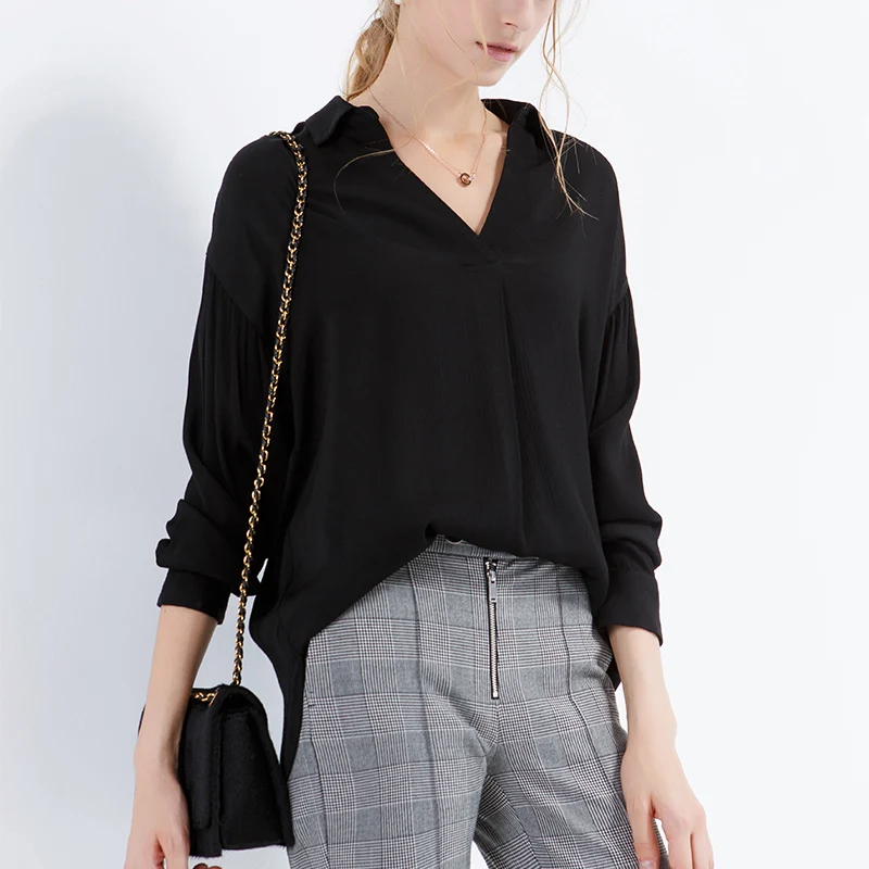 LEQEMAO brand large size women shirts spring summer fashion womens top shirt solid square collar full sleeve casual |