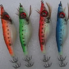 60 шт. кальмара джиг одежда warpped рыболовную приманку( много цветов смешанный