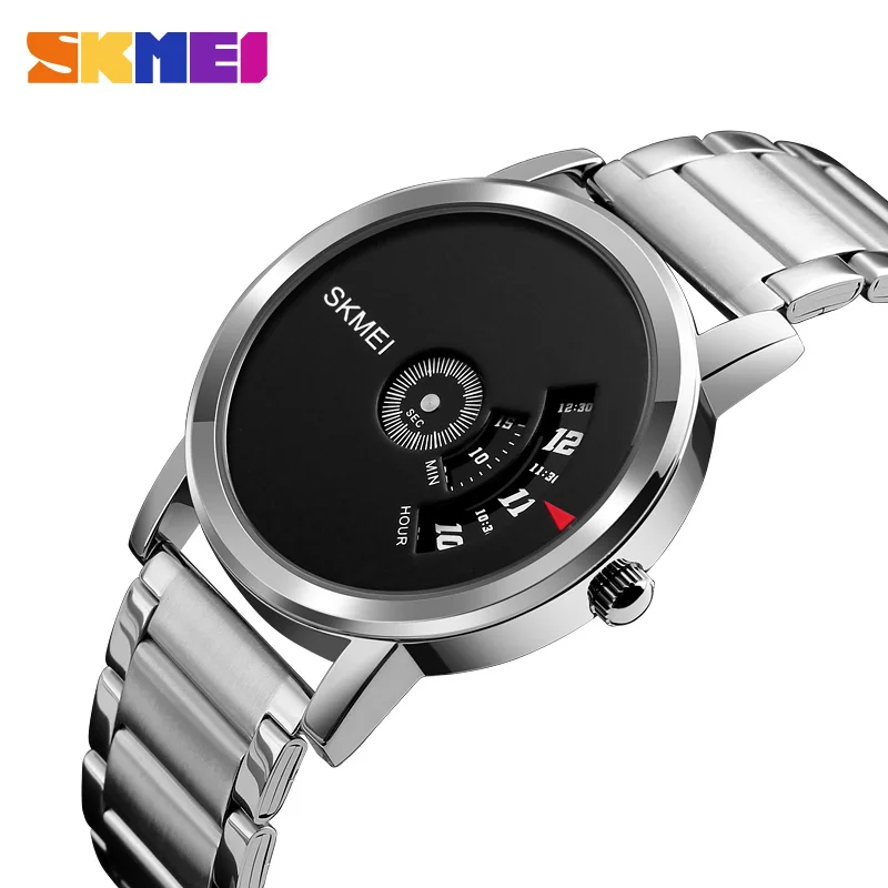 

Fashion Skmei Men Quartz Watch Waterproof Full Steel Sports Watches Top Luxury Brand Wristwatches Male Clock Relogio Masculino