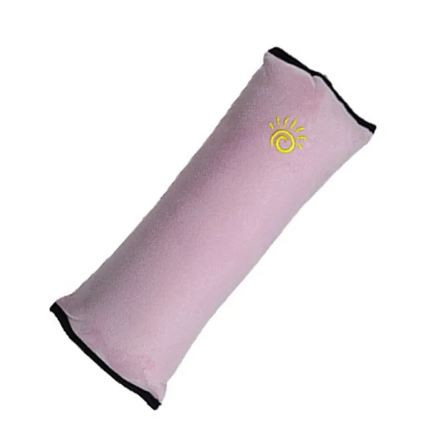 Плюшевая подушка детская авто подушка автомобильный ремень безопасности Защита Наплечная Подушка регулировка сиденья автомобиля подушка для малыша детское ограждение для детского манежа - Название цвета: Pink
