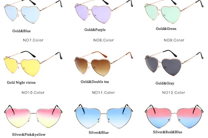 coach sunglasses LeonLion 2021 Vintage Heart Sunglasses Women Brand Designer Candy Color Gradient Sun Glasses Outdoor Goggles Party Oculos De Sol big frame sunglasses