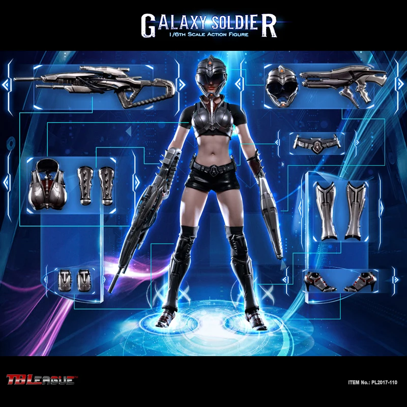 

TBLeague PHICEN PL2017-110 1/6 Full Set Galaxy Soldier Action Figure & Accessory for Collection Birthday Gift