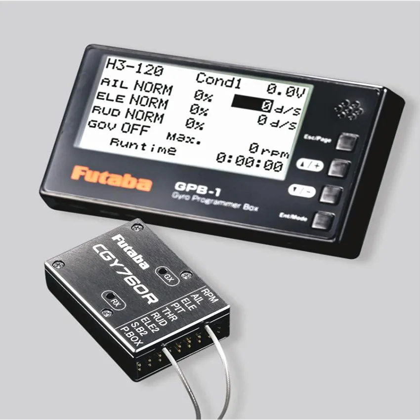 

Original Futaba CGY760R GPB-1 No-Aileron Three-axis Gyro with Receiver Contains GPB-1 Dedicated Settings Card for F3C/3D Helicop