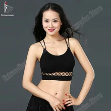 Женский костюм для танца живота, сексуальный жилет, на груди, с мягкими бретельками, топ, жилет, бюстгальтер, Женский вязаный Бралетт, аксессуары