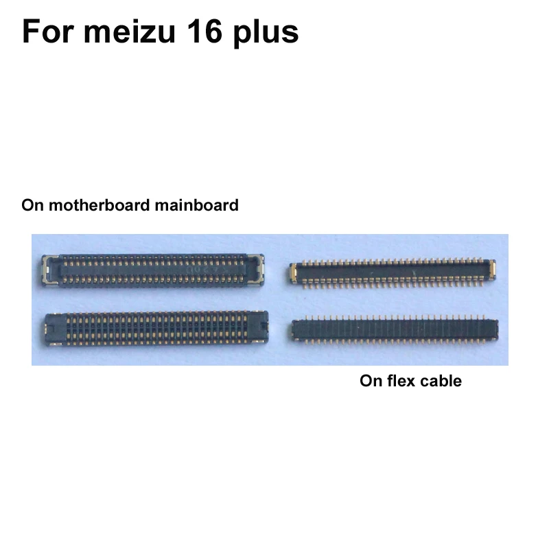 

2pcs ForMeizu 16 plus LCD display screen FPC connector Mei zu 16 plus logic on motherboard mainboard 5.2'' inch
