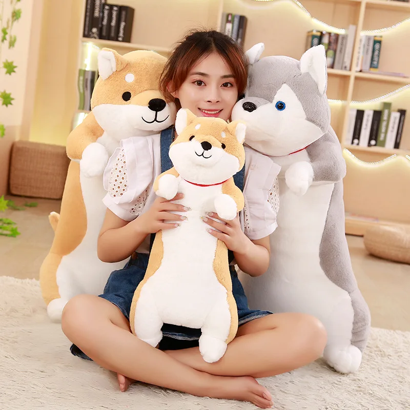 Shiba Inu And Husky Dog Plush Toys Stuffed Animals Doll Kids Children Comfort Toy Sofa Pillow Cushion Birthday Gift | Игрушки и хобби