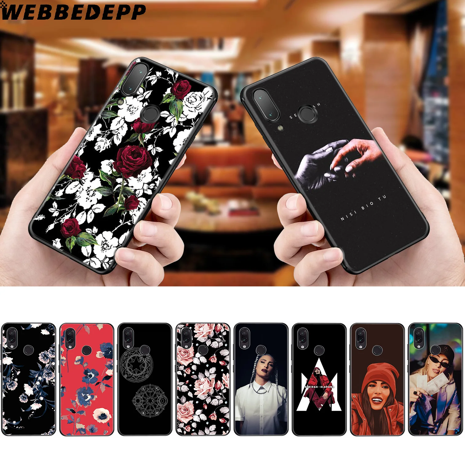 WEBBEDEPP Senidah Singer Girl Soft Case for Xiaomi Redmi K20 7A 4A 4X 5 5A 6 6A S2 Note 8 4 7 Pro Plus Prime |