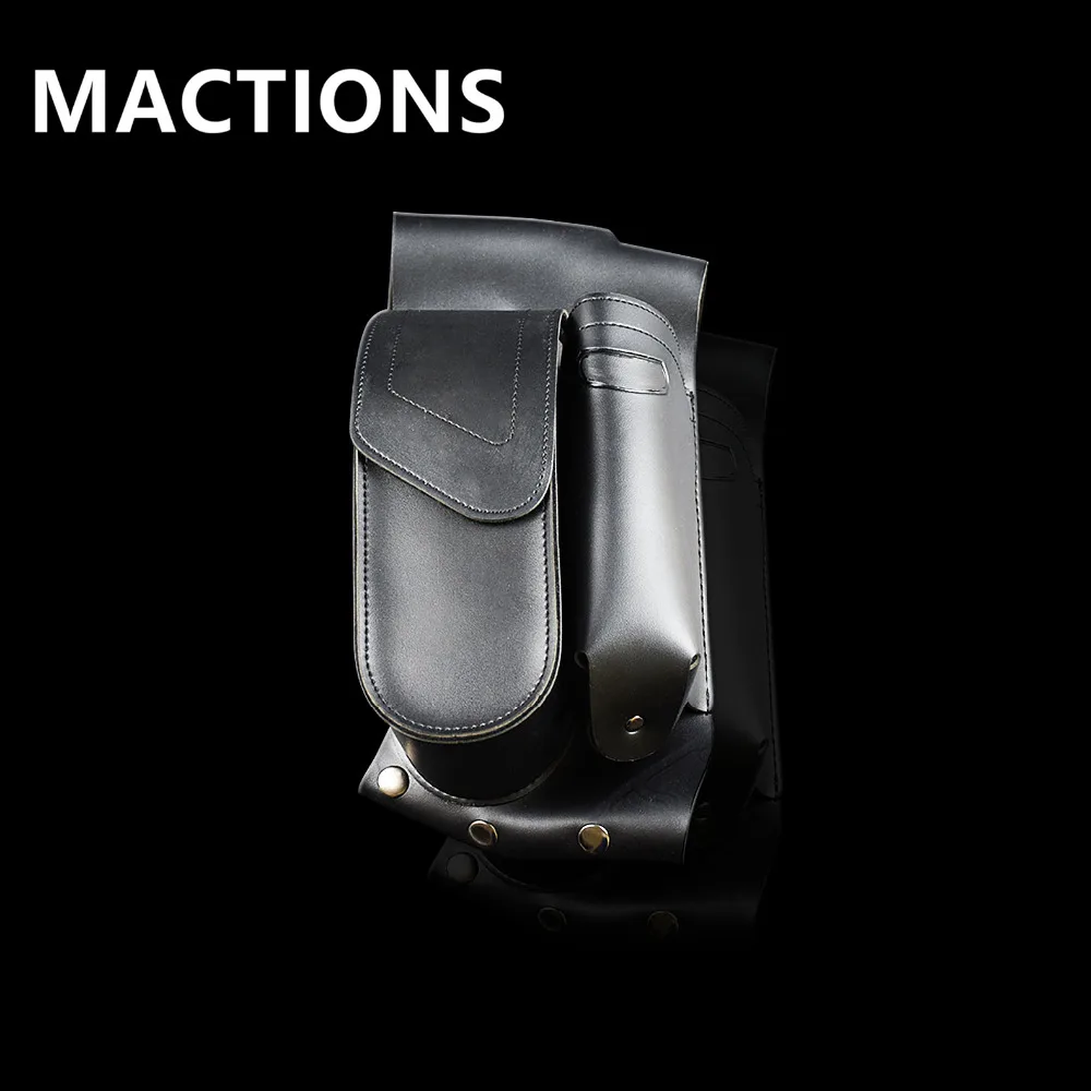 Motorcycle Saddlebag Guard Bag With Water Bottle Holder Left Side For