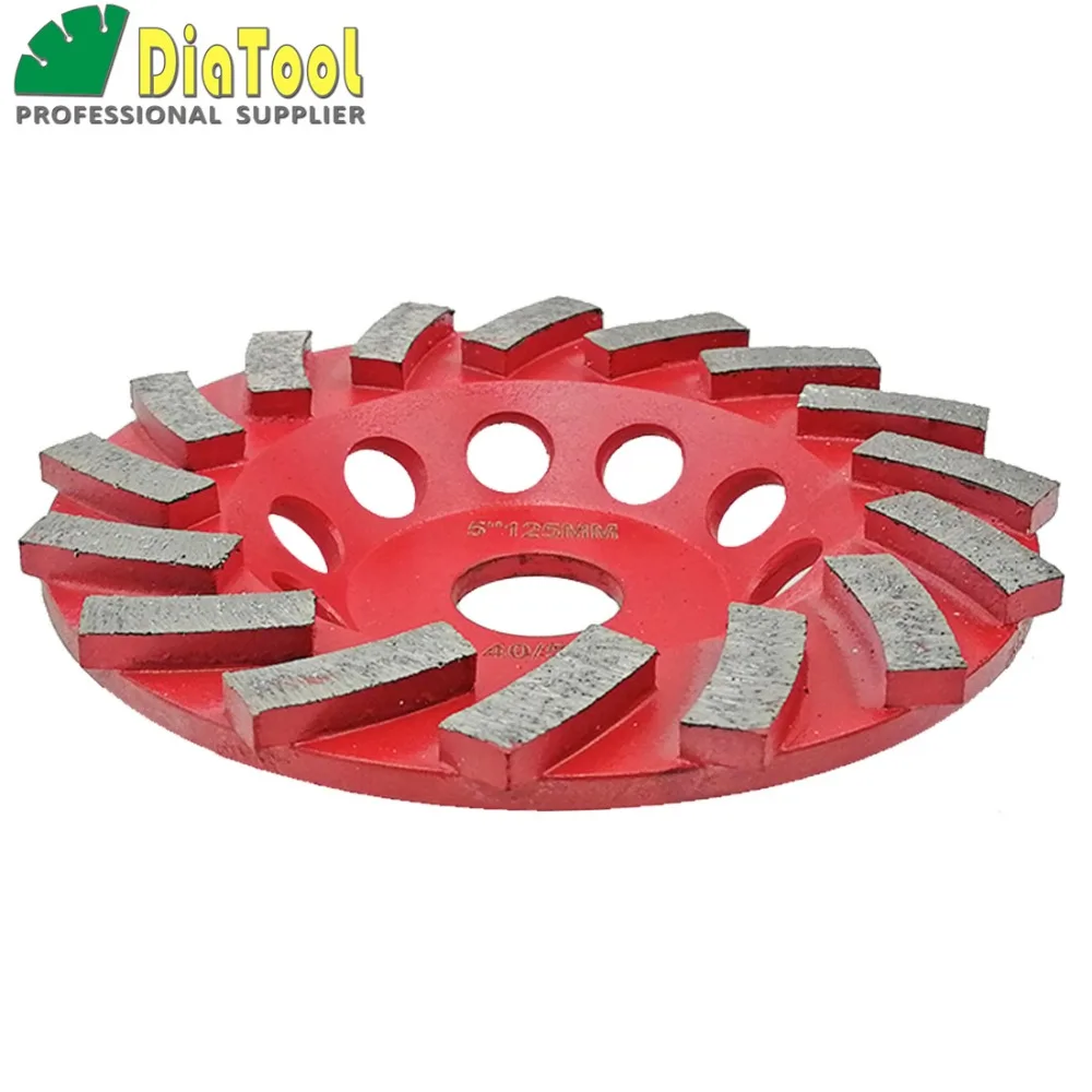 1 pc Diamond Segmented Turbo Grinding Cup Wheel for Concrete and other construction material 4" 4.5" 5" 7" available
