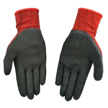 Nylon Knitted lining латекс рабочие перчатки супер сильным анти-скольжения ладони с премией закончил с покрытием surfaceon большое сжатие стресс
