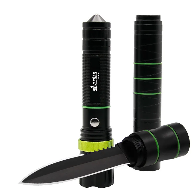 

2019 NEW Portable Multifunction LED Light 1000 LM Hiking Camping Pen Knife Flashlight Torch Tactical Flashlamp Self-defense LED