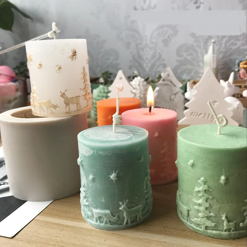 online Natal Criativo Scented Velas de Aniversário Casamentos Molde Colorido Amor Velas Sem Chama Vela Molde de Bolo Para As Crianças Presentes