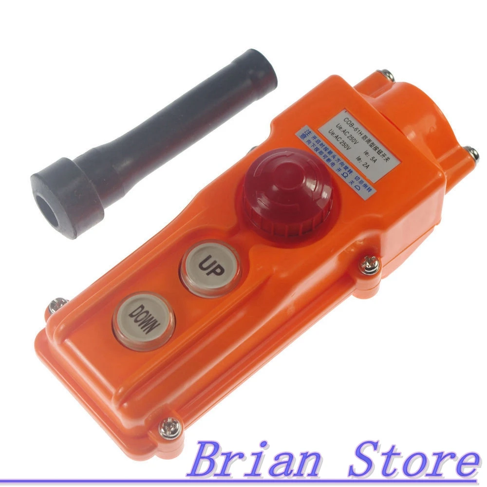 

COB-61H For Hoist Crane Pendant Control Station Push Button Switch Emergency