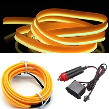 

3 Meter Car set Ambient Light Vehicle Light Guide Interior Atmosphere Light Soft DIY Car Atmosphere Refit Optic Fiber Band Lamp