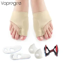 Vopregezi 7 шт. исправление шишки на ноге большого пальца для педикюра Инструменты силиконовый гель Bunion корректор ортопедический коврик уход за ногами