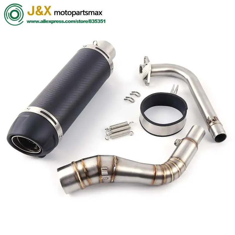 

NMAX155 Motorcycle Exhaust muffler Slip On Full System contact middle pipe + exhaust For YAMAHA NMAX 155 NMAX 125 N MAX155
