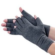 

1 Pair Unisex Men Women Therapy Compression Gloves Hand Arthritis Joint Pain Relief Health Care Half-finger Gloves