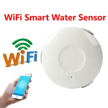 

2.4G wifi smart home bathroom water leakage flood detector sensor mobile APP real time push message wireless water sensor