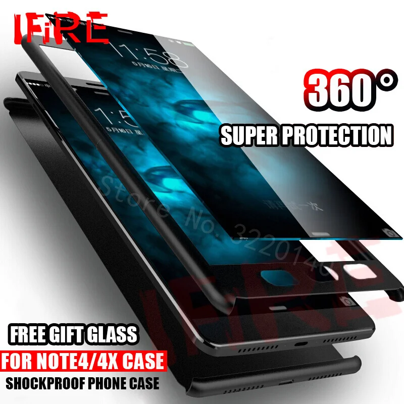 360 градусов полный чехол s для Xiaomi Redmi Note 4 4X Pro Чехол твердая задняя крышка pro 4A