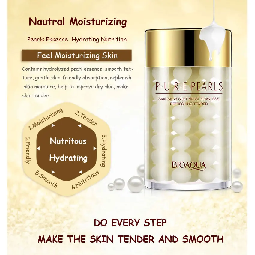 BIOAQUA Pure Pearl Sleeping Mask Cream Moisturizing SkinCare Hydrating