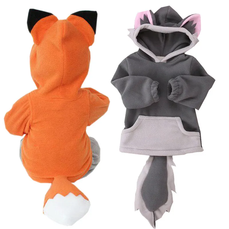 

New Arrival Spring Printing Pattern cotton 2019 Child Cartoon Design Fox Baby Hooded Boy Girl Jacket Outwear Coats Kids Clothing