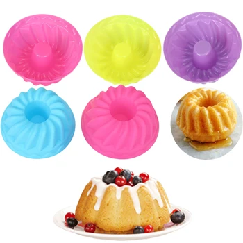 

12PCS/Set Cake Silicone Mold Fondant Pan 3D Muffin Cupcake Pumpkin Form Cake Decorating Tools Kitchen Baking Pastry Tools