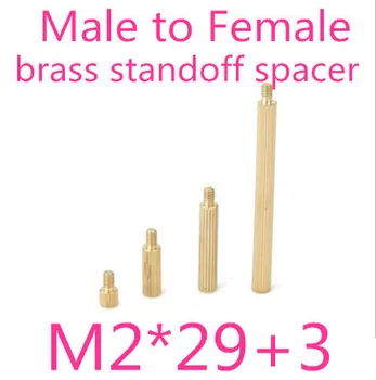 

M2*29+3 Brass Male To Female Standoff Spacer 500pcs