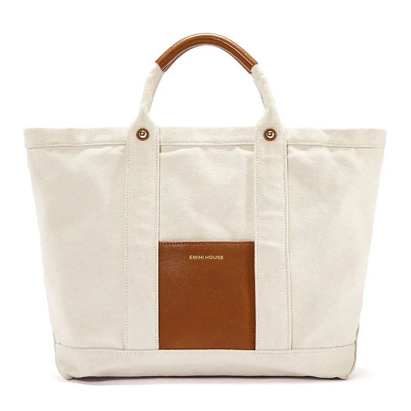 EMINI HOUSE женские сумки Carvas вместительная сумка с широким ремешком многоразовая сумка для покупок женские сумки известных брендов - Цвет: White