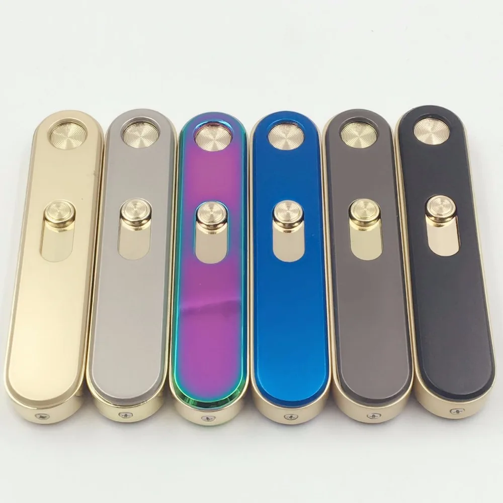 

2018 USB Rechargeable Arc Lighter Metal Windproof Cigarette Lighters Flameless Electric Multicolor Plasma Eletronic Gift Box