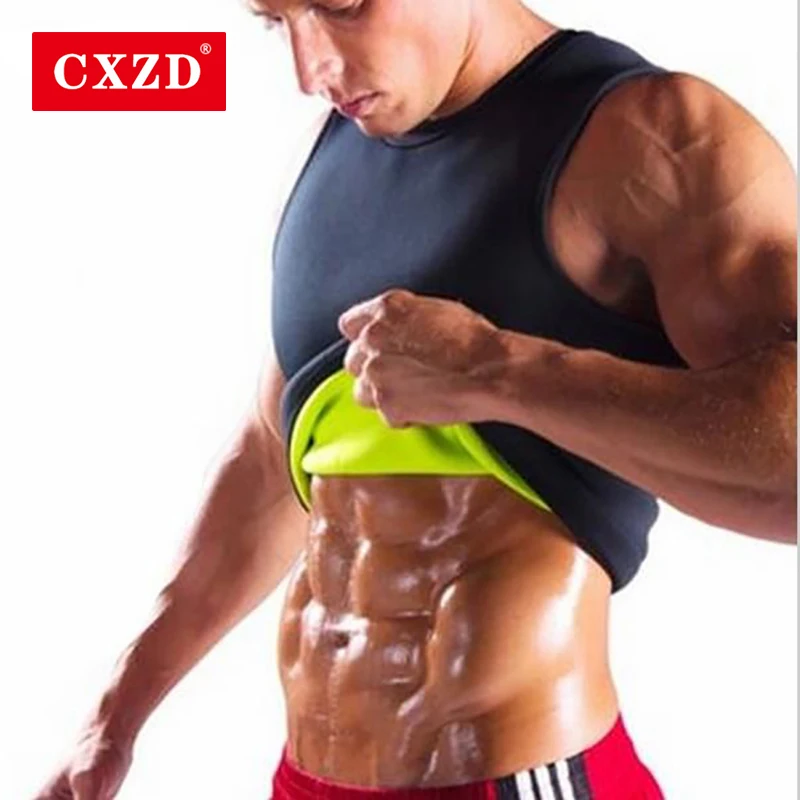 

CXZD Slimming Belt Belly Men Slimming Vest Body Shaper Abdomen Fat Burning Shaperwear Waist Sweat Corset Weight Dropship