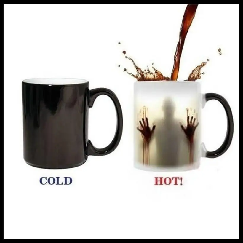 

350ml Halloween Original Design Birthday Gift Retro Zombie Color-Changing Cup Fancy Scary Funny Innovative