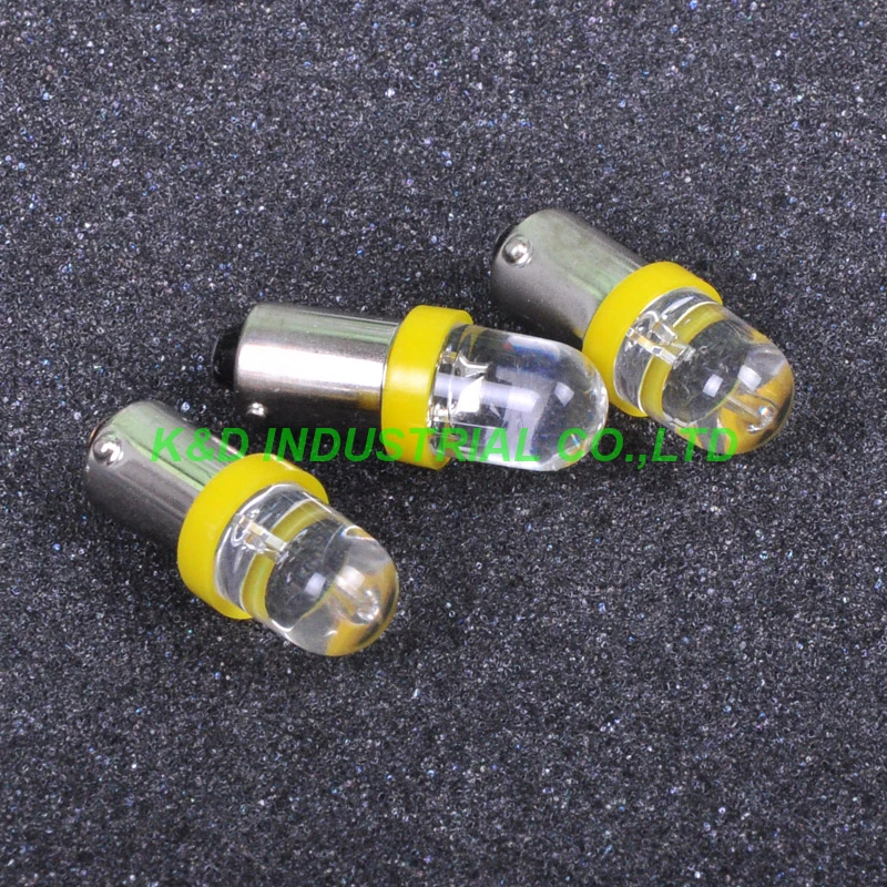 10pcs LED Pilot Light 6V Yellow BA9S Base Bulb Lam For Audio Amplifier Guitar Amp