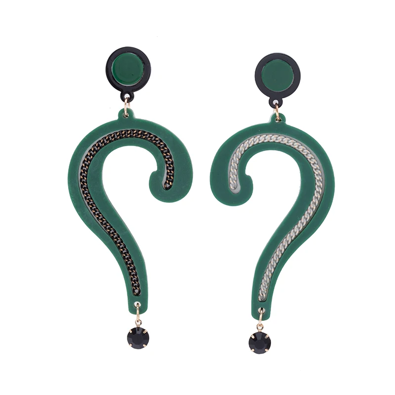 

Women's Fashion Personality Exaggerated Question Mark  Style Earrings