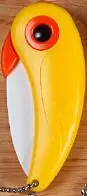 11,11 гаджеты для фруктов, маленький переносной резак в форме попугая, складной маленький удобный керамический нож в подарок для мамы - Цвет: Yellow