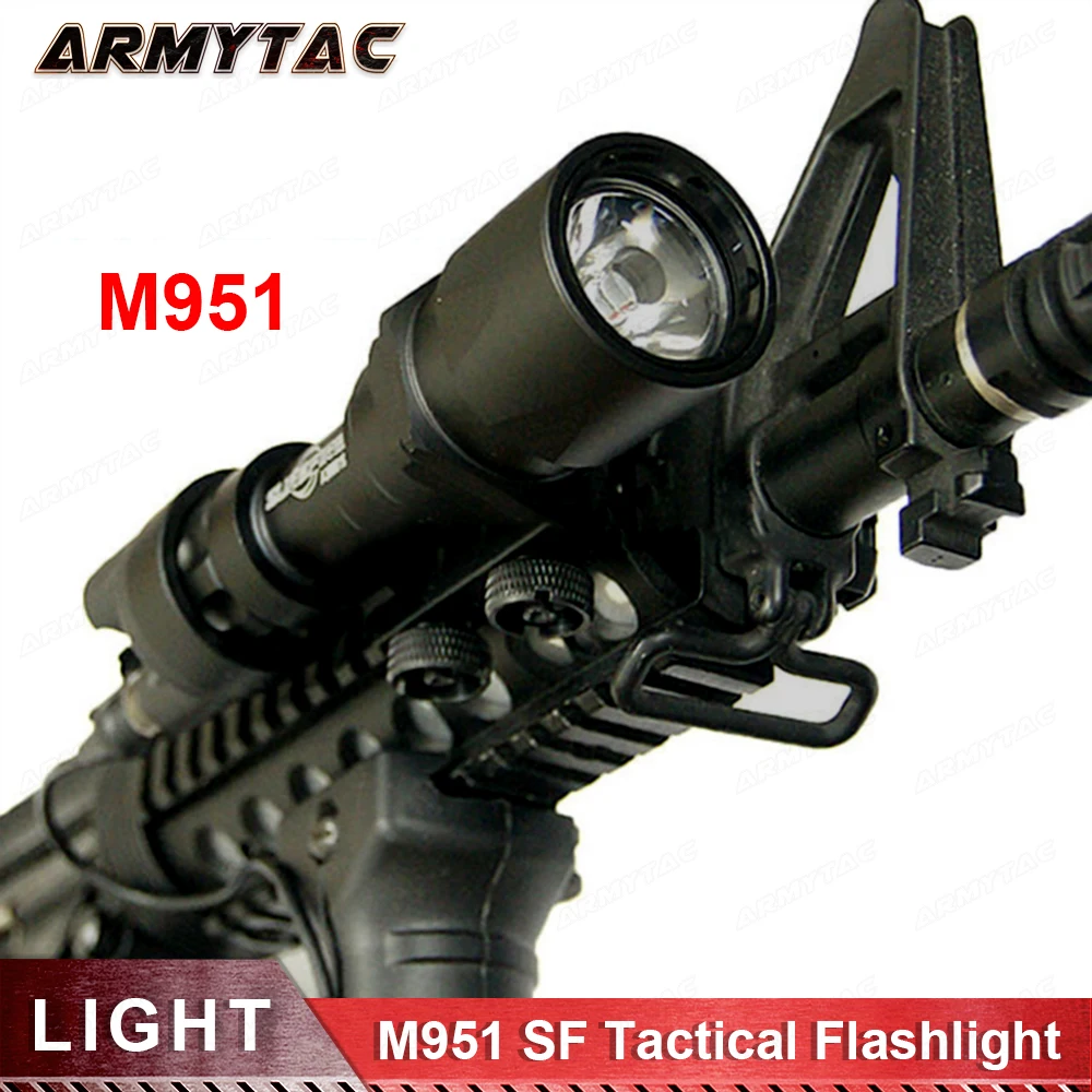 Тактический SF M951 LED версия супер яркая подсветка для оружия с дистанционным