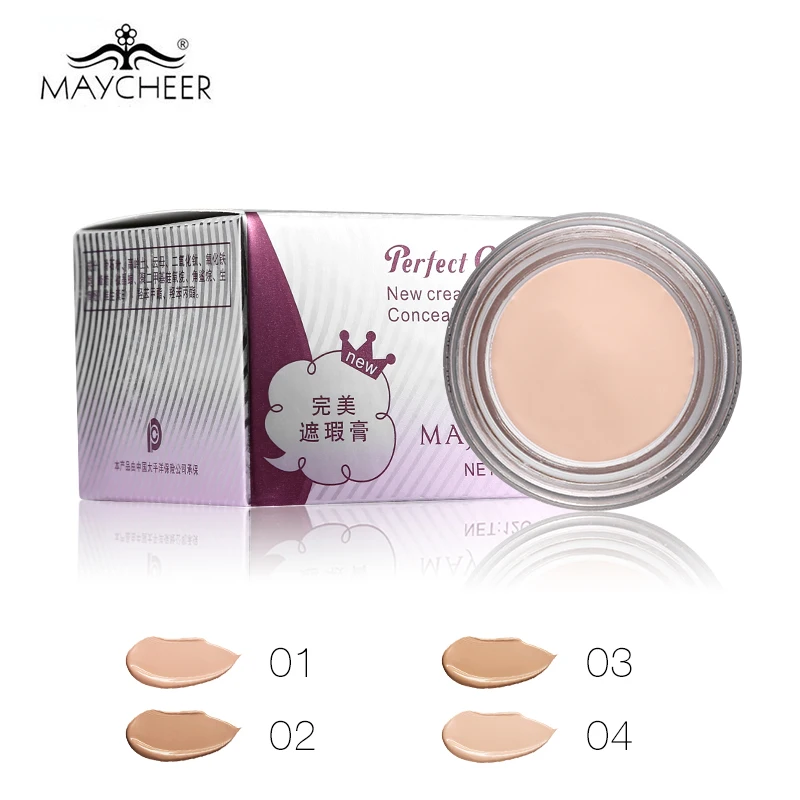 

MAYCHEER Perfect Cover Concealer Cream Base Foundation Make Up Face Primer Moisturizing Concealer Waterproof Brighten Cosmetics