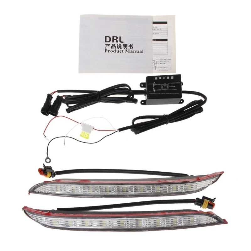 

2 Pcs Car LED DRL Daytime Running Light Driving Fog Lamp For KIA K2 RIO 2012-2014