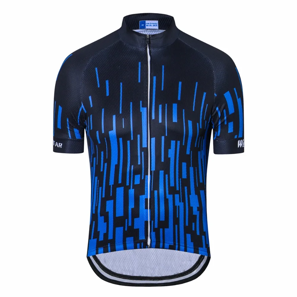 

Weimostar pro team Cycling Jersey Men's Summer Racing Sport Bicycle Cycling Clothing Breathable MTB Bike Jersey Cycle Wear bLUE