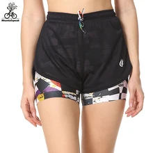 Женские шорты для бега, поддельные два трико для фитнеса, женские короткие штаны для спортзала, быстросохнущие дышащие спортивные штаны, размер s-xl MP042