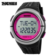 SKMEI Podómetro Monitor Del Ritmo Cardíaco Reloj Contador de Calorías Rastreador de Ejercicios Al Aire Libre de Los Hombres Se Divierte los Relojes Digitales Relojes de Las Mujeres