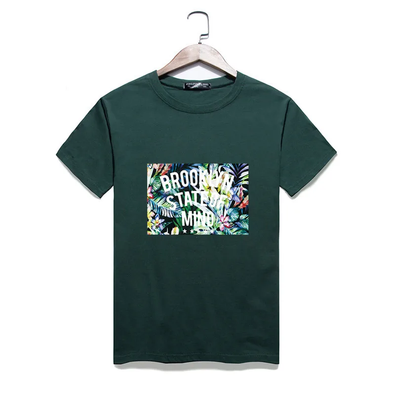 

Summer Cotton Men Oversize T Shirts O Neck Short Sleeve Print Cotton Tops Off White Shirt For Male Large Size Summer Clothes