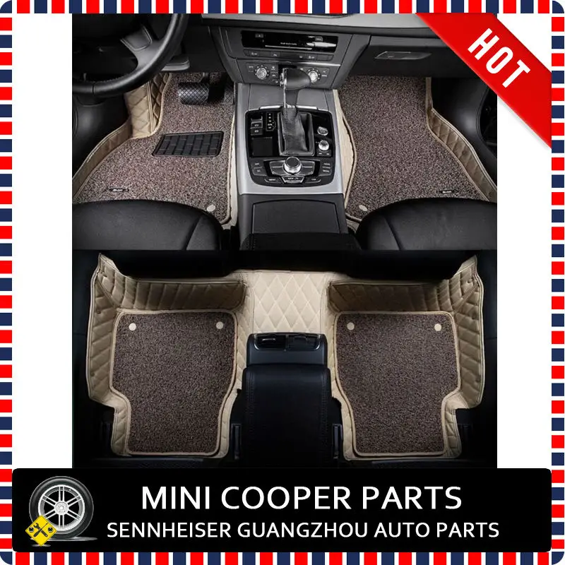

Коврик для автомобиля, кожаный, бежевый и коричневый цвета, 3D, только для mini cooper Countryman R60 (4 шт./компл.)