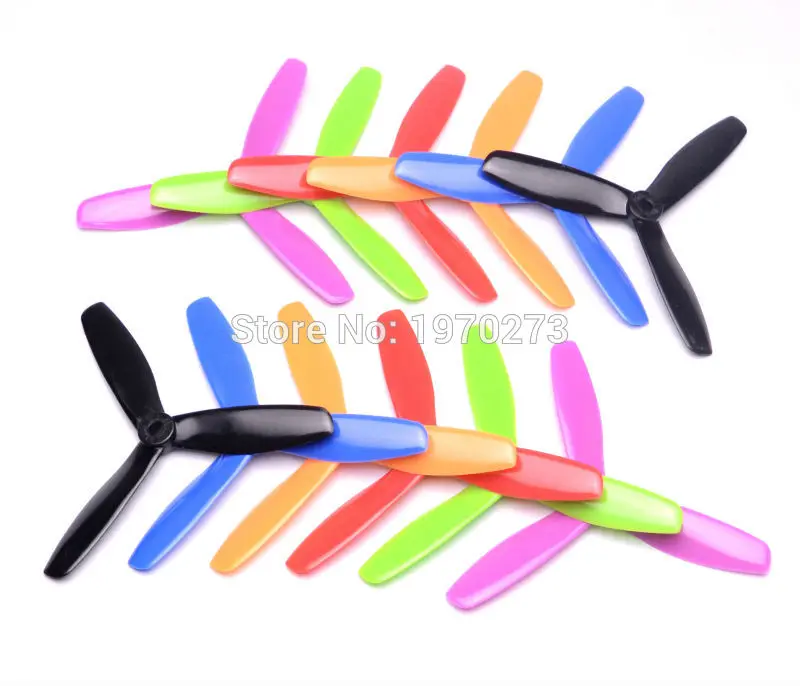 20pcs / 10 Pairs 5045 5*4.5 3 blades Bullnose Propeller Props For FPV DIY Mini Racing Quadcopter | Игрушки и хобби