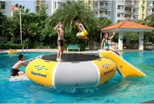 inflatable water/bungee trampoline, water bouncer